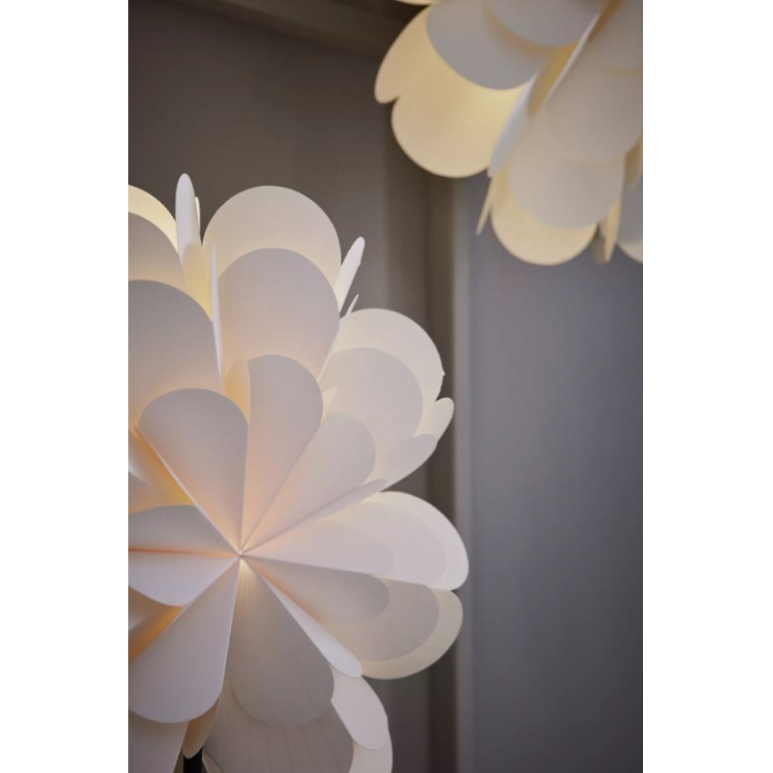 Markslöjd 705946 - Різдвяна прикраса MARAVILLA 1xE14/25W/230V 68 см білий/чорний