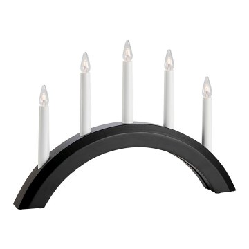 Markslöjd 705955 - Різдвяний підсвічник AVENTO 5xE10/3W/230V чорний