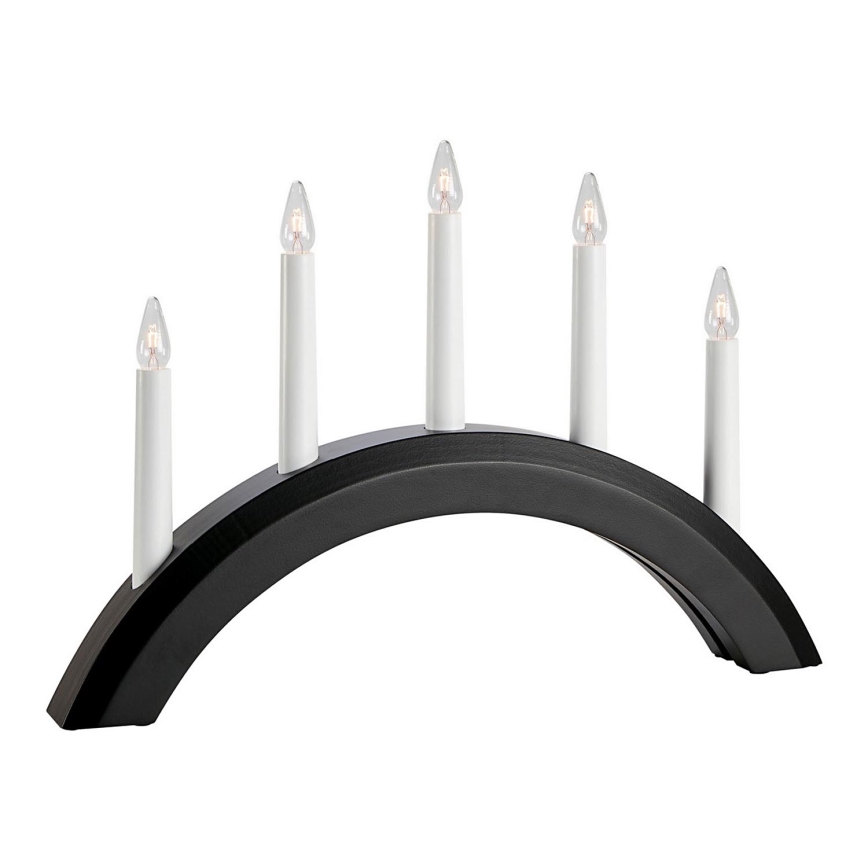 Markslöjd 705955 - Рождественский подсвечник AVENTO 5xE10/3W/230V черный