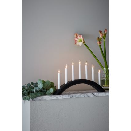 Markslöjd 705956 - Рождественский подсвечник AVENTO 7xE10/3W/230V черный