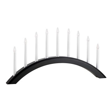 Markslöjd 705957 - Рождественский подсвечник AVENTO 9xE10/3W/230V черный