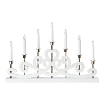 Markslöjd 705965 - Різдвяний підсвічник NIGHTFALL 7xE10/3W/230V білий