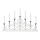 Markslöjd 705965 - Рождественский подсвечник NIGHTFALL 7xE10/3W/230V белый