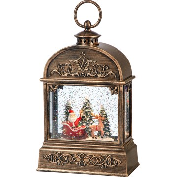 Markslöjd 706408 - LED різдвяна прикраса JINGLE LED/0,5W/3xAA бронза/патина