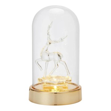 Markslöjd 706529 - LED Різдвяна прикраса ISLA LED/0,06W/3xAA латунь/олень