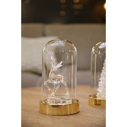 Markslöjd 706529 - LED рождественская декорация ISLA LED/0,06W/3xAA латунь/олень
