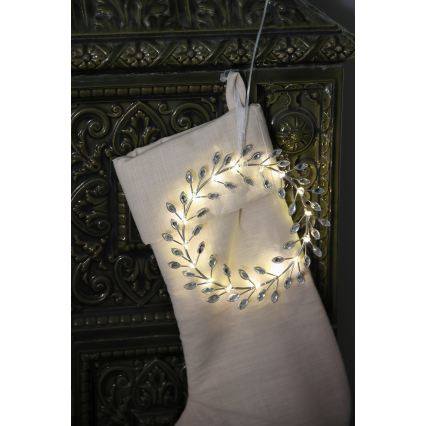 Markslöjd 706557 - Рождественская LED-декорация ARIA LED/3,12W/2xAA серебристая