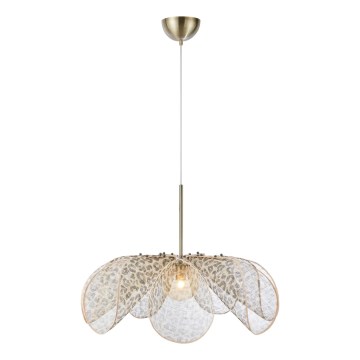 Маркслойд 109170 - Підвісна люстра на тросі СТИРКА 1xE27/40W/230V, діаметр 75 см, бежева