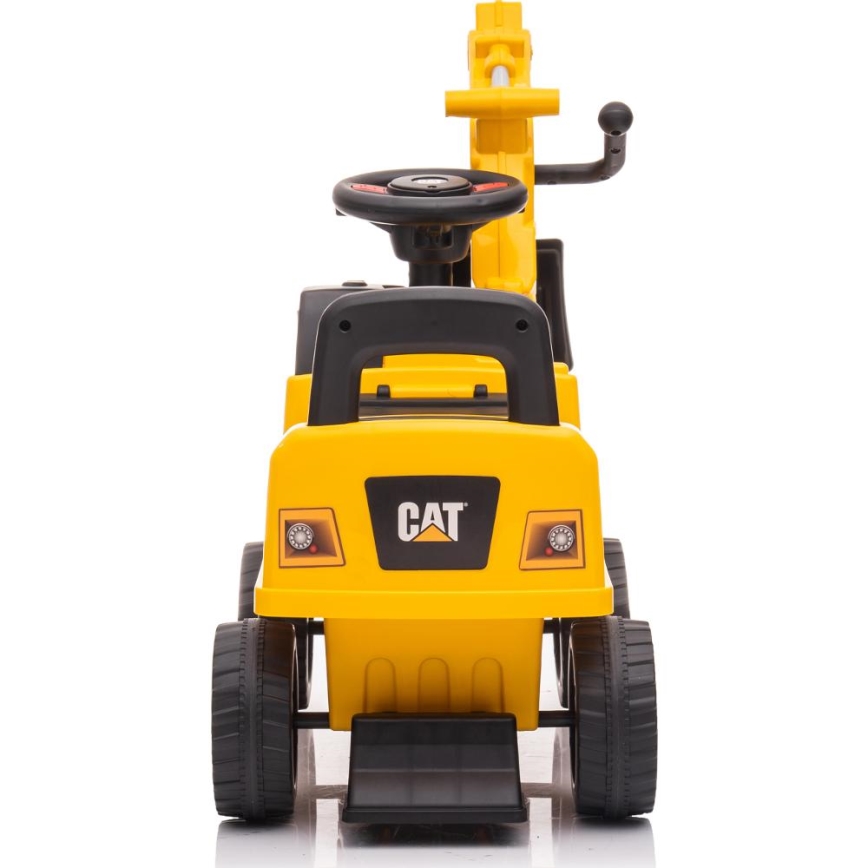Машинка для катания экскаватор CAT 2xAA желтый/черный