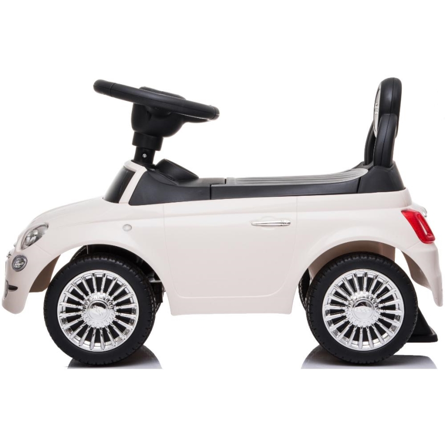 Машинка для катания Fiat 500 кремовый