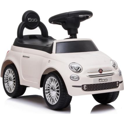 Машинка для катания Fiat 500 кремовый