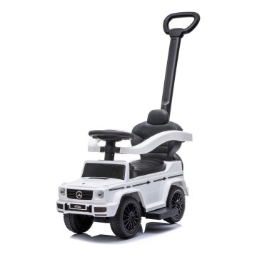Машинка для катания Mercedes G350d 3в1 2xAA белый/черный