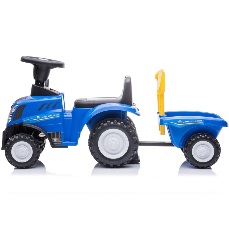 Машинка для катания NEW HOLLAND 2xAA синий/черный