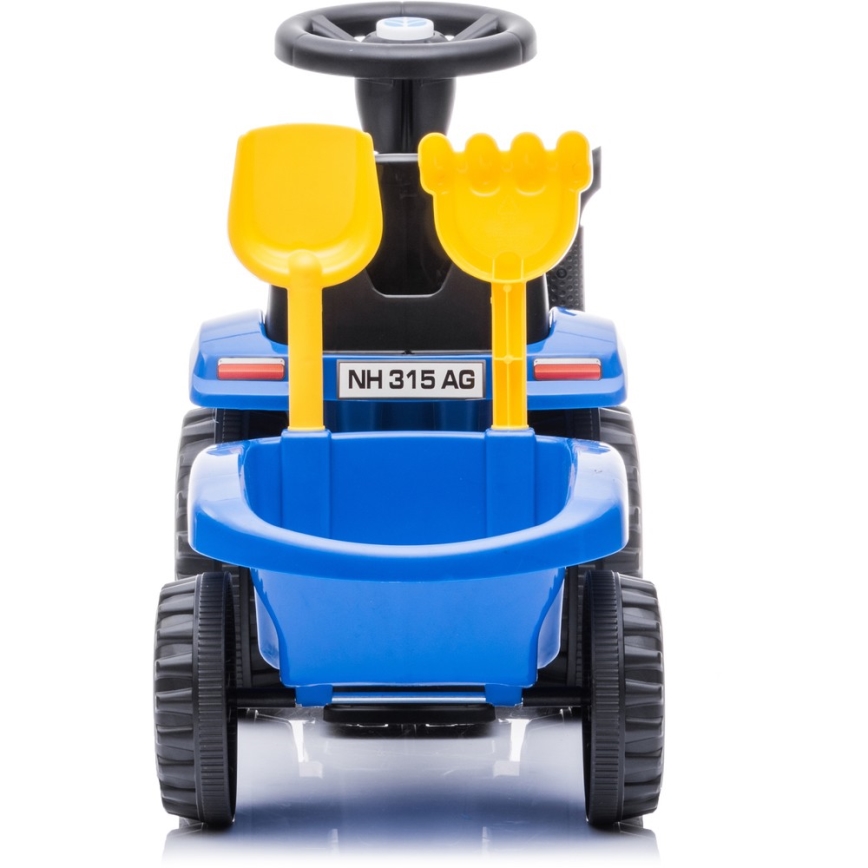 Машинка для катания NEW HOLLAND 2xAA синий/черный
