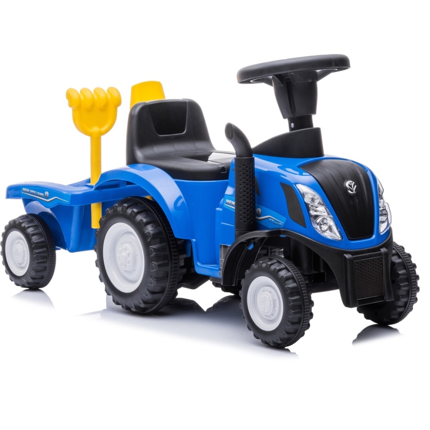 Машинка для катания NEW HOLLAND 2xAA синий/черный