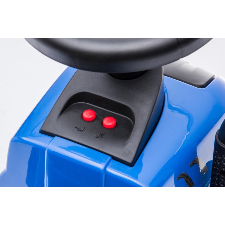 Машинка для катания NEW HOLLAND 2xAA синий/черный