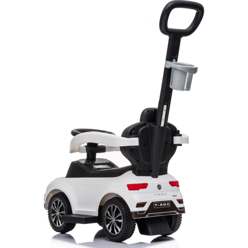 Машинка для катания Volkswagen 3в1 2xAA белый/черный