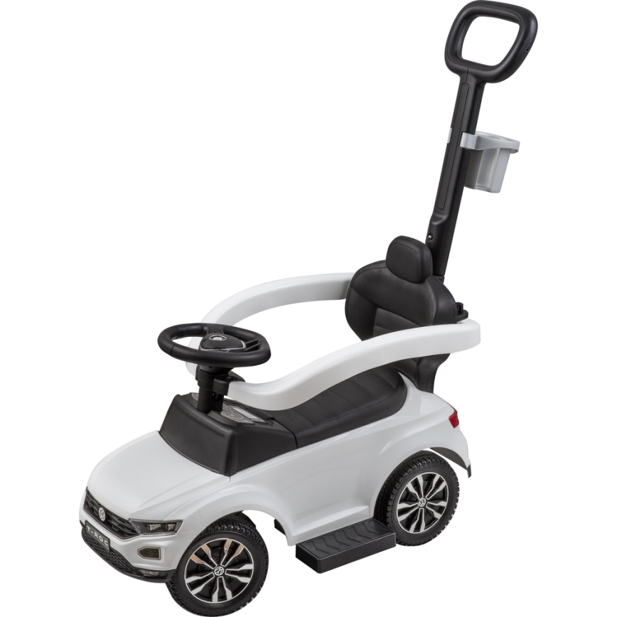 Машинка для катания Volkswagen 3в1 2xAA белый/черный