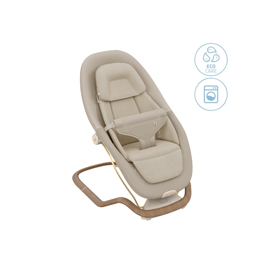 Maxi-Cosi - Дитяче вібруюче крісло-гойдалка DOVE PRO 3xAA бежевий