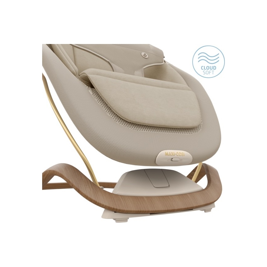 Maxi-Cosi - Дитяче вібруюче крісло-гойдалка DOVE PRO 3xAA бежевий