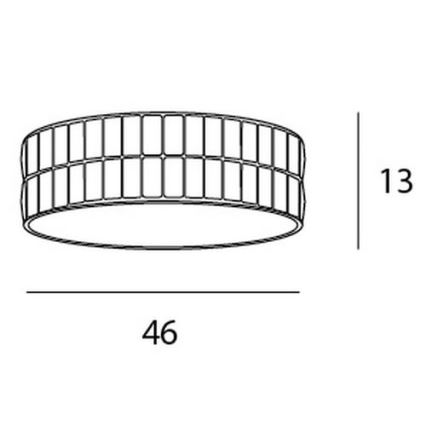 MAXLIGHT C0122 - Потолочный светильник DIAMANTE 6xG9/42W/230V диаметр 46 см блестящий хром