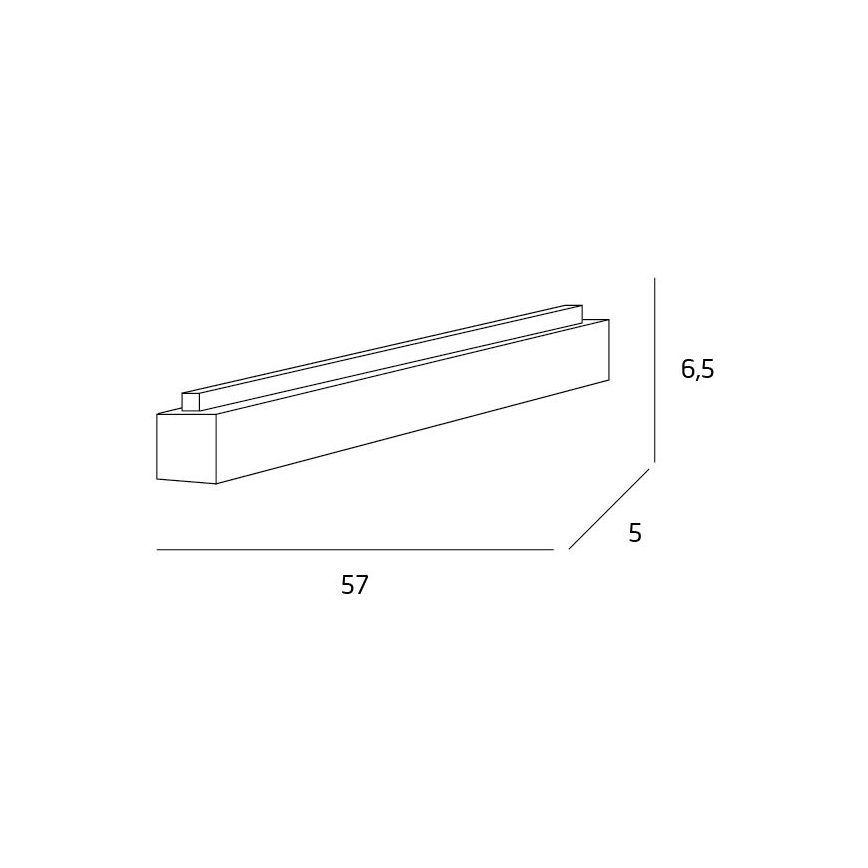 MAXLIGHT C0124 - Стельовий LED світильник LINEAR LED/18W/230V 57 см білий
