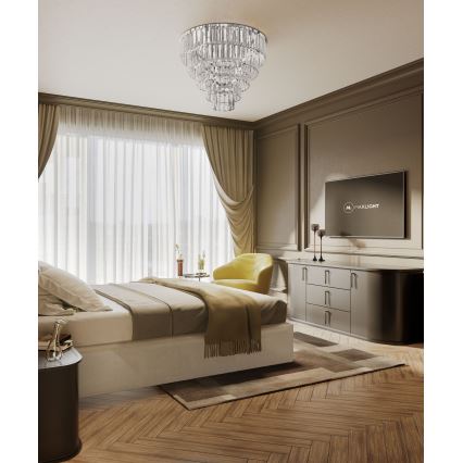 MAXLIGHT C0136 - Стельовий світильник MONACO 9xG9/40W/230V діаметр 42 см глянцевий хром