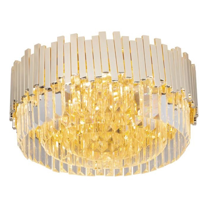MAXLIGHT C0165 - Стельовий світильник TREND 8xE14/40W/230V діаметр 45 см золотий