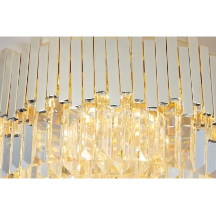 MAXLIGHT C0165 - Стельовий світильник TREND 8xE14/40W/230V діаметр 45 см золотий