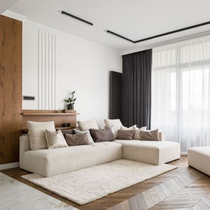 MAXLIGHT C0190 - Стельовий LED світильник LINEAR LED/18W/230V 57 см чорний