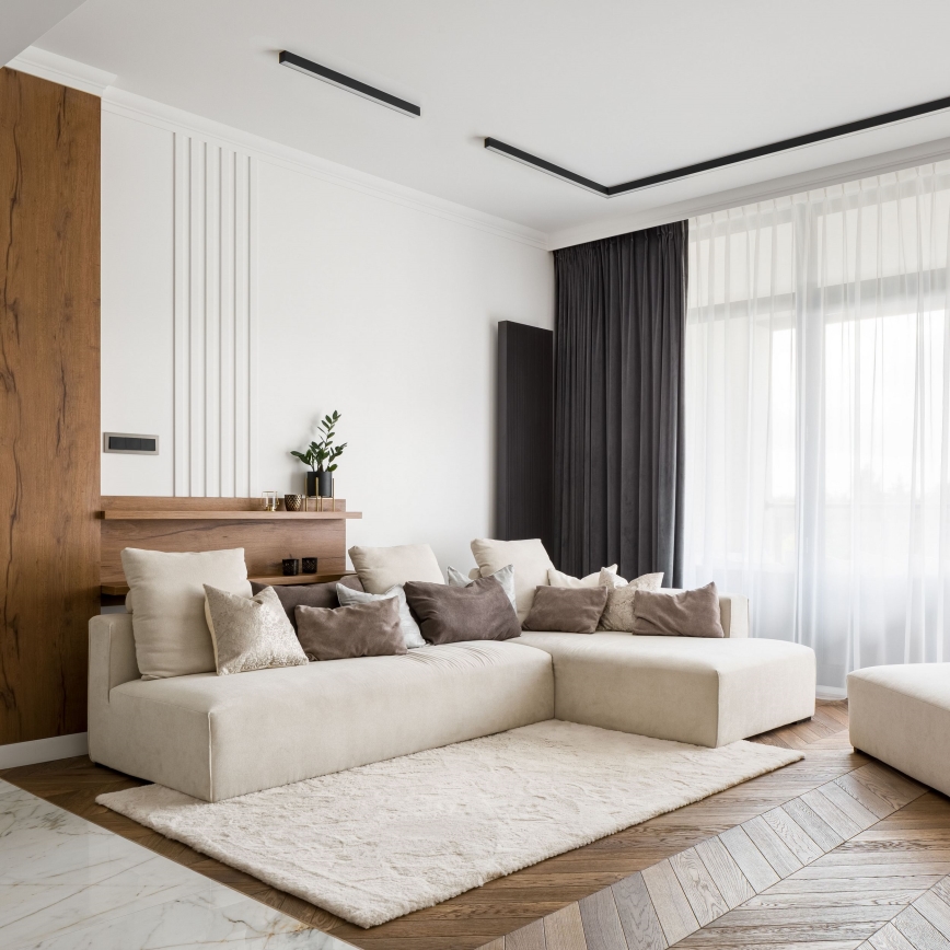 MAXLIGHT C0190 - Стельовий LED світильник LINEAR LED/18W/230V 57 см чорний