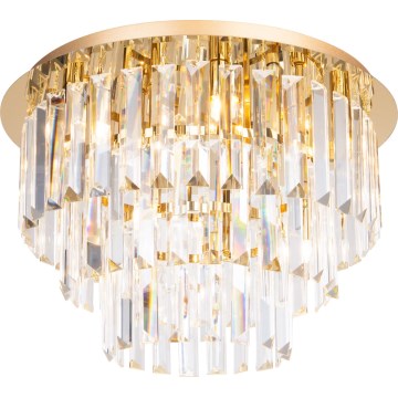 MAXLIGHT C0205 - Стельовий світильник MONACO 9xG9/40W/230V діаметр 42 см золотий