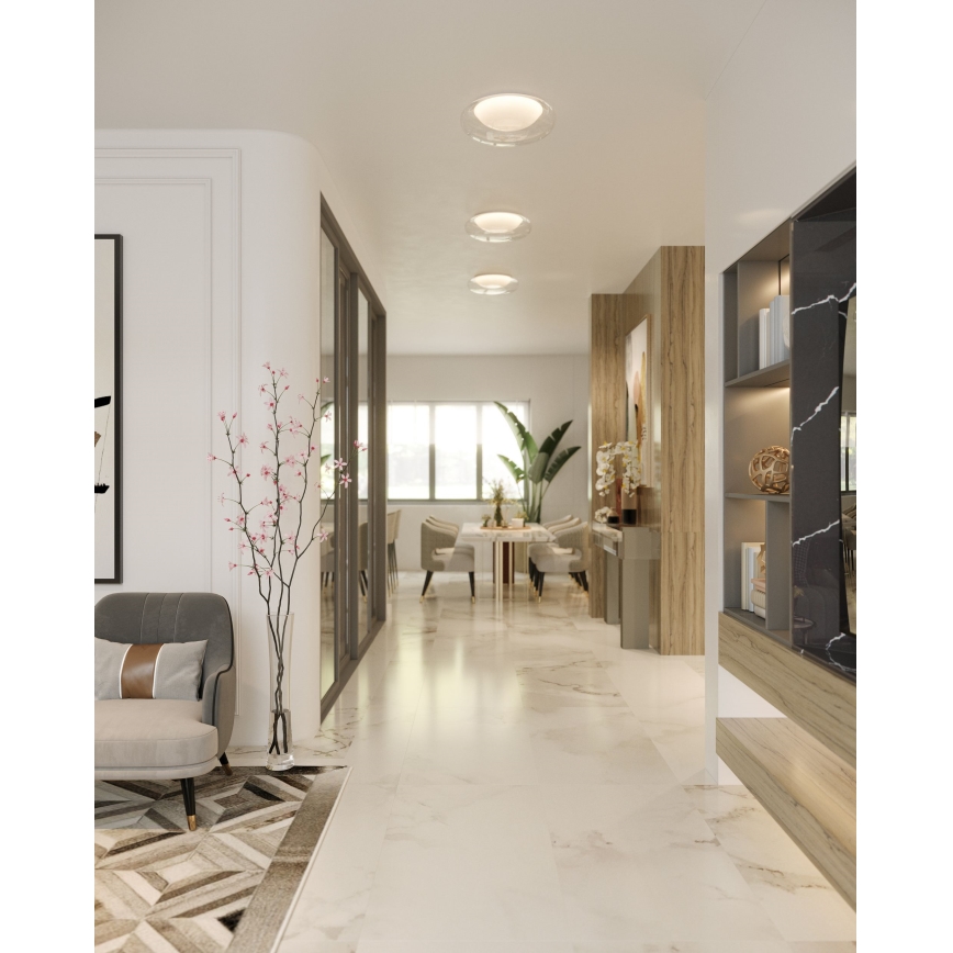 MAXLIGHT C0233 - Стельовий LED світильник DUO LED/10W/230V діаметр 34 см білий