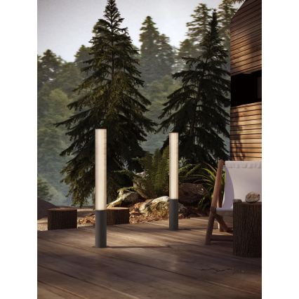 MAXLIGHT F0064 - LED зовнішній світильник GARDENIA LED/25W/230V 105 cm CRI 93 IP65 чорний