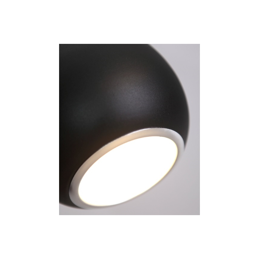 MAXLIGHT P0233 - Підвісна люстра DROP 1xE27/40W/230V діаметр 20 см чорний