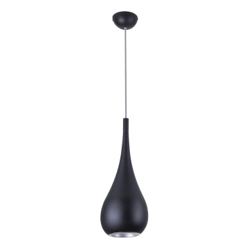 MAXLIGHT P0233 - Підвісна люстра DROP 1xE27/40W/230V діаметр 20 см чорний