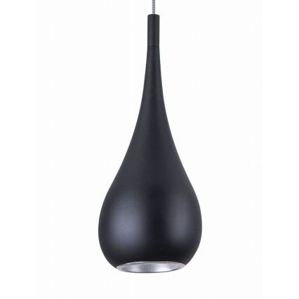 MAXLIGHT P0233 - Підвісна люстра DROP 1xE27/40W/230V діаметр 20 см чорний