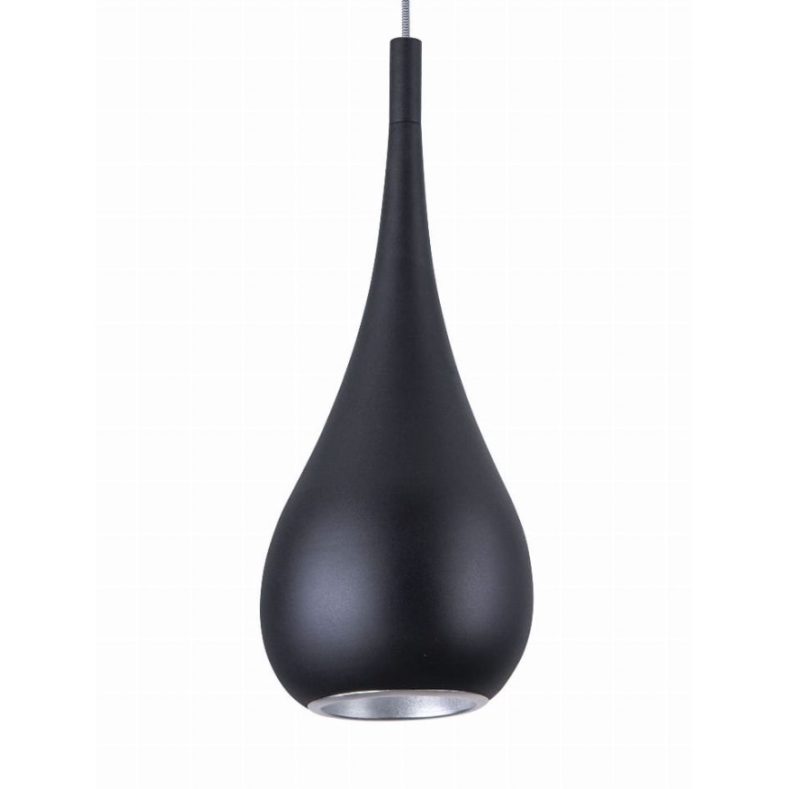 MAXLIGHT P0233 - Підвісна люстра DROP 1xE27/40W/230V діаметр 20 см чорний