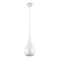 MAXLIGHT P0235 - Підвісна люстра DROP 1xE27/40W/230V діаметр 20 см білий
