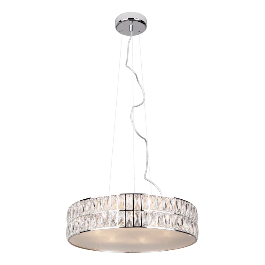 MAXLIGHT P0236 - Подвесная люстра DIAMANTE 5xG9/42W/230V диаметр 38 см блестящий хром