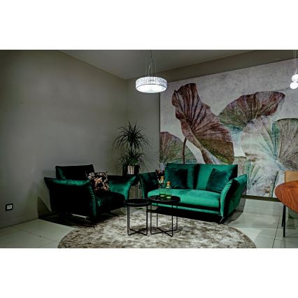 MAXLIGHT P0238 - Підвісна люстра DIAMANTE 6xG9/42W/230V діаметр 46 см глянцевий хром