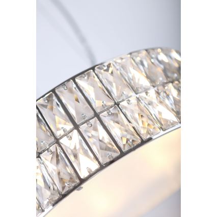 MAXLIGHT P0238 - Підвісна люстра DIAMANTE 6xG9/42W/230V діаметр 46 см глянцевий хром