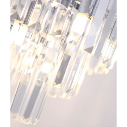 MAXLIGHT P0259 - Підвісна люстра MONACO 9xG9/40W/230V діаметр 42 см глянцевий хром
