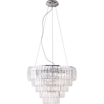 MAXLIGHT P0260 - Підвісна люстра MONACO 15xG9/40W/230V діаметр 60 см глянцевий хром