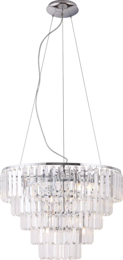 MAXLIGHT P0260 - Підвісна люстра MONACO 15xG9/40W/230V діаметр 60 см глянцевий хром