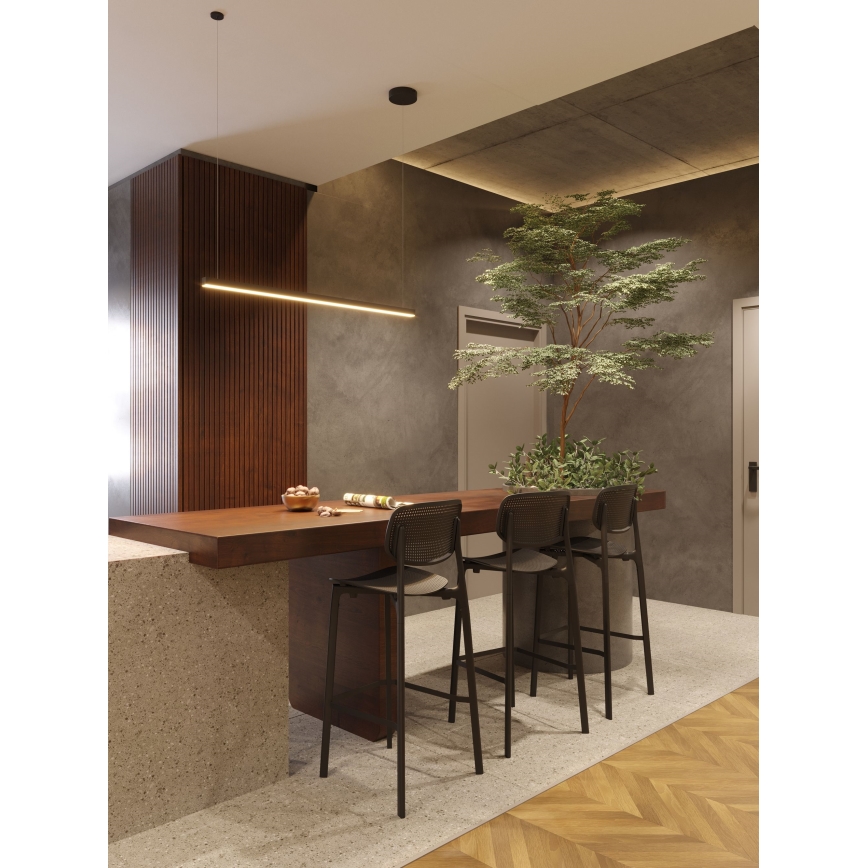 MAXLIGHT P0310 - Світлодіодна підвісна люстра TRIO LED/12W/230V чорний