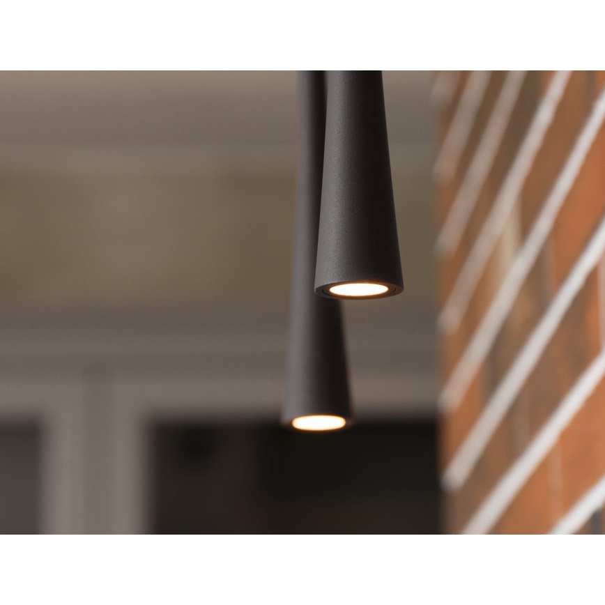 MAXLIGHT P0372 - Світлодіодна підвісна люстра COFFEE LED/7W/230V діаметр 3 см чорний