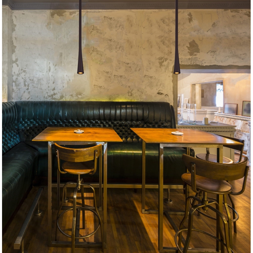 MAXLIGHT P0373 - Светодиодная подвесная люстра COFFEE LED/7W/230V диаметр 3 см черный