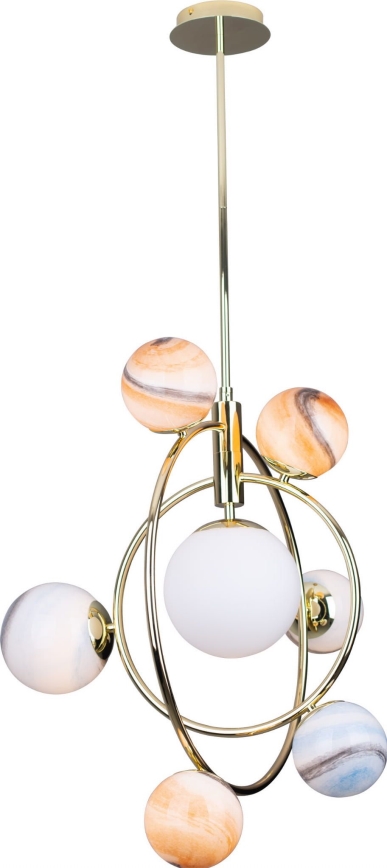 MAXLIGHT P0378 - Люстра на штанзі COSMOS 7xG9/40W/230V золотий