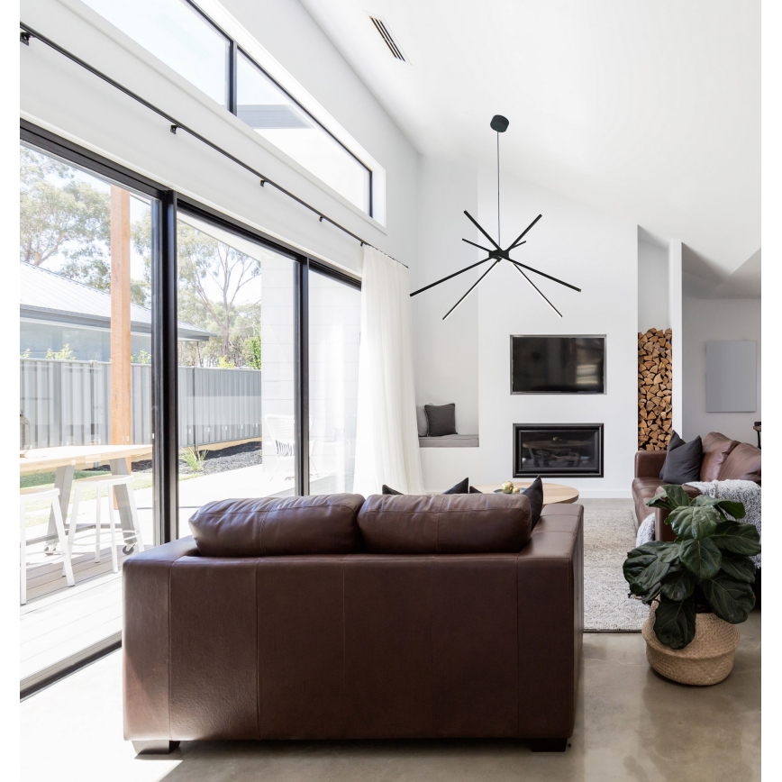 MAXLIGHT P0412 - Світлодіодна підвісна люстра SPIDER LED/33W/230V чорний